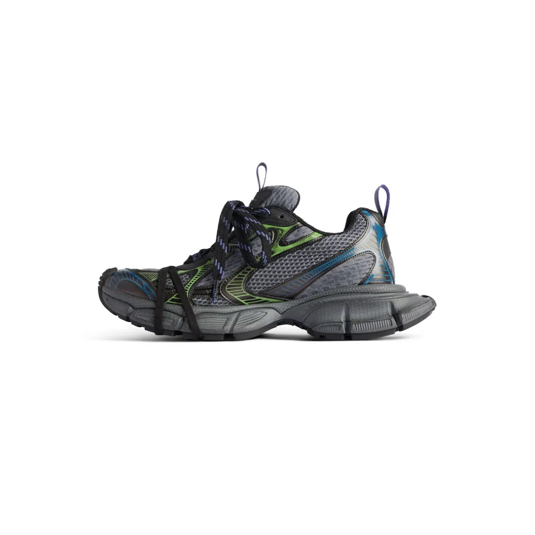 Men's 3xl Sneaker in Dark Green/black/blue/green