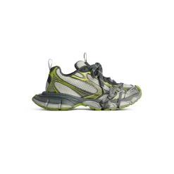 Men's 3xl Sneaker  in White/grey/green/yellow