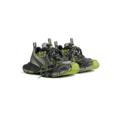 Men's 3xl Sneaker  in White/grey/green/yellow