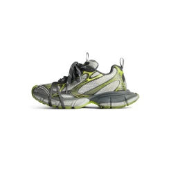 Men's 3xl Sneaker  in White/grey/green/yellow