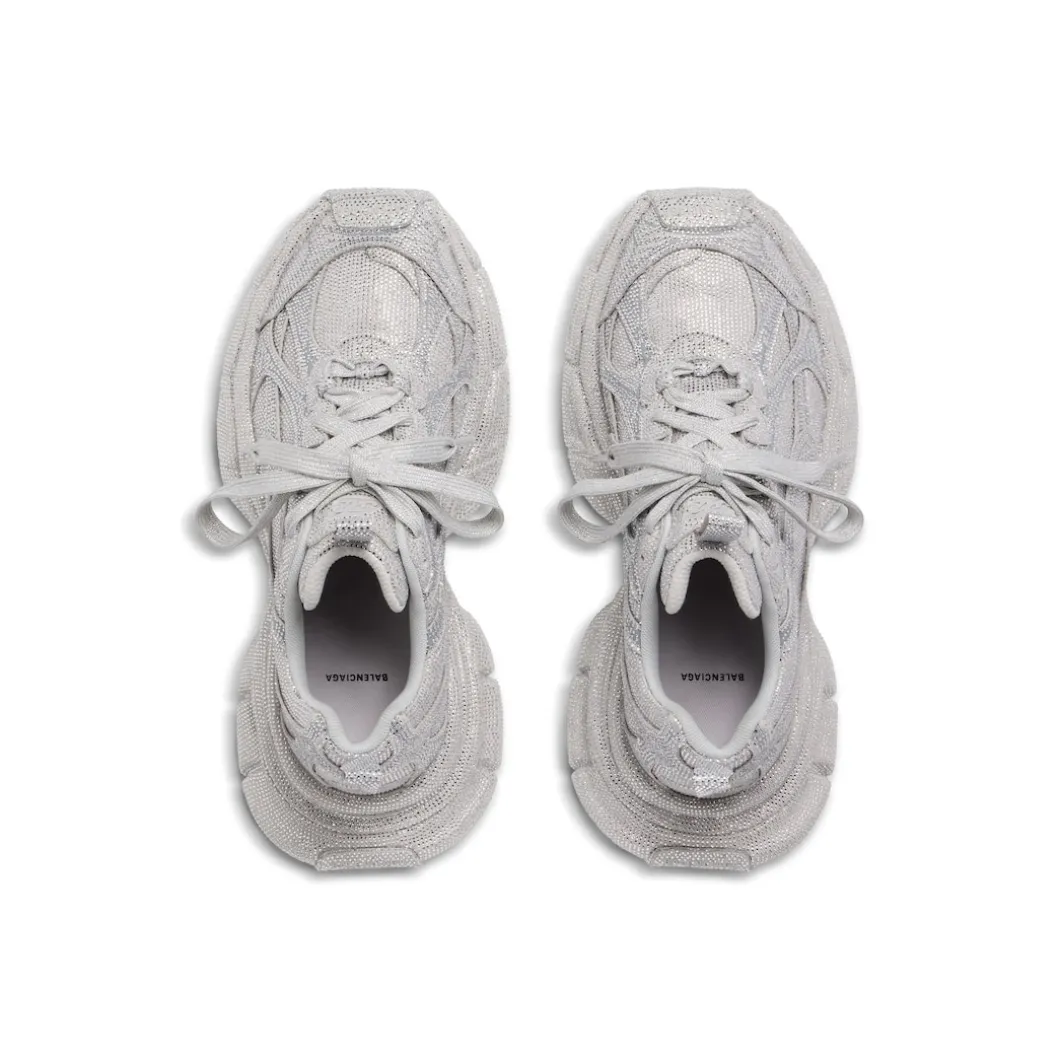 Men's 3xl Sneaker With Rhinestones in Light Grey