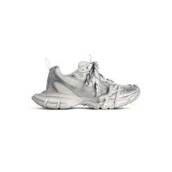 Men's 3xl Summer Mesh Sneaker  in White/silver
