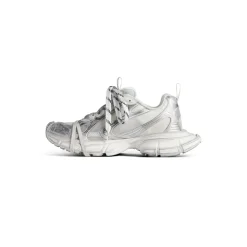 Men's 3xl Summer Mesh Sneaker  in White/silver