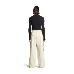 Men's Y2k Baggy Sweatpants in Light Beige