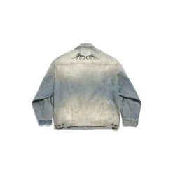 Men's Y2k Oversized Jacket in Light Blue