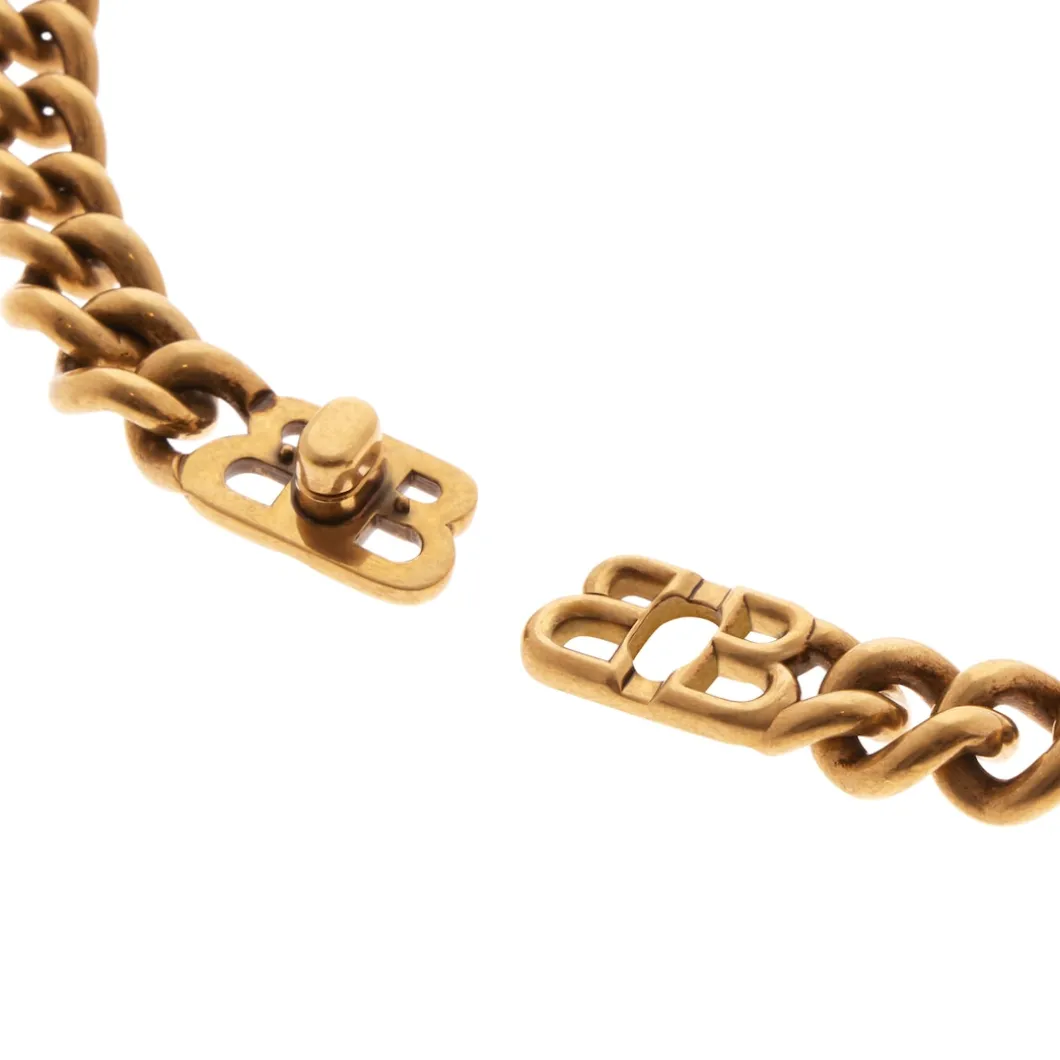 Monaco Chain Necklace in Antique Gold