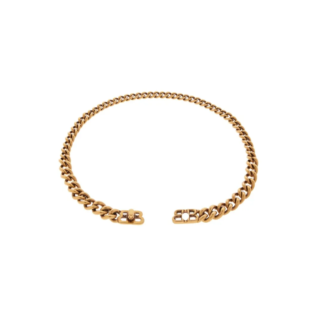 Monaco Chain Necklace in Antique Gold