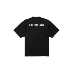 New Balenciaga Back T-shirt Medium Fit in Black