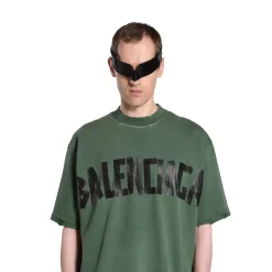 New Tape Type T-shirt Medium Fit in Dark Green