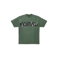 New Tape Type T-shirt Medium Fit in Dark Green