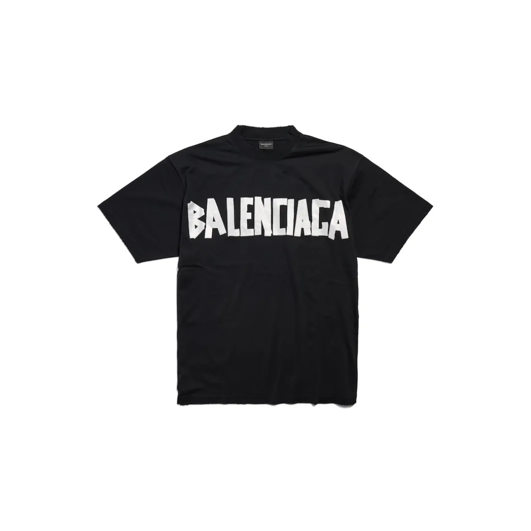 New Tape Type T-shirt Medium Fit in Black