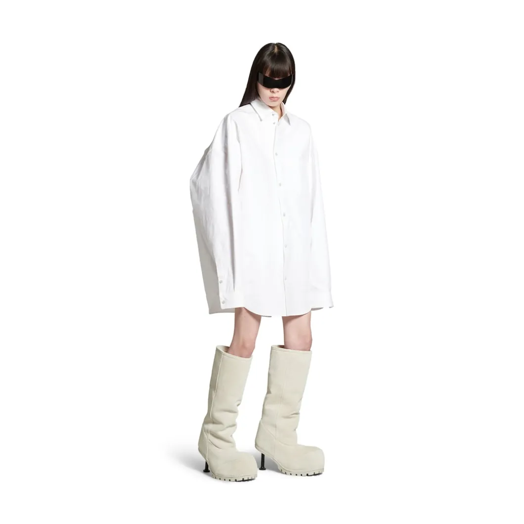 Outerwear Shirt Large Fit in White