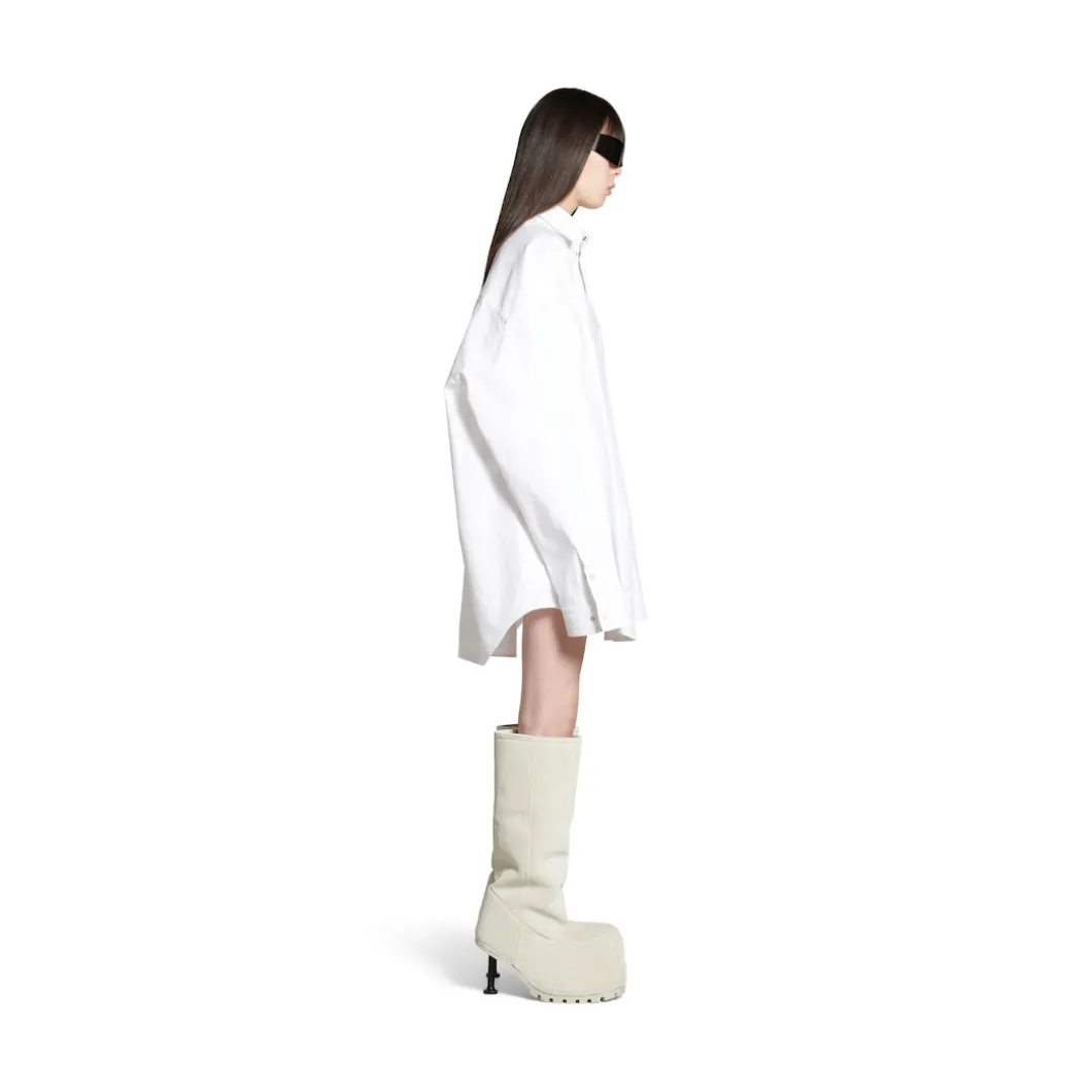 Outerwear Shirt Large Fit in White