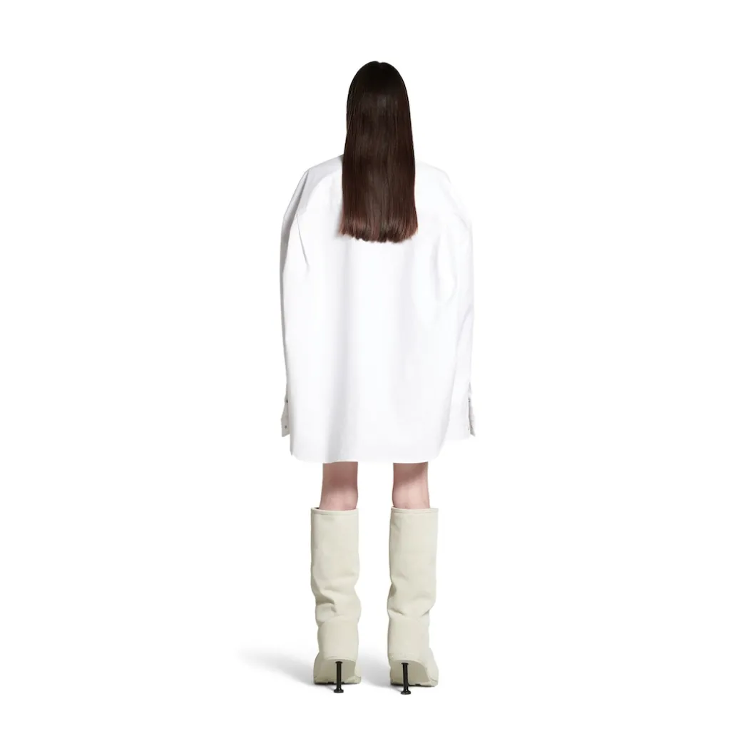 Outerwear Shirt Large Fit in White