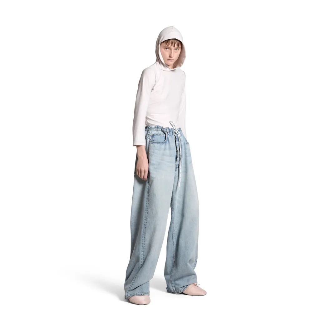 Oversized Baggy Pants in Blue