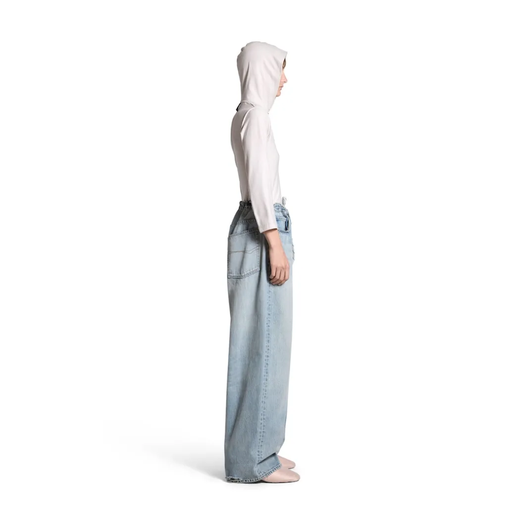 Oversized Baggy Pants in Blue