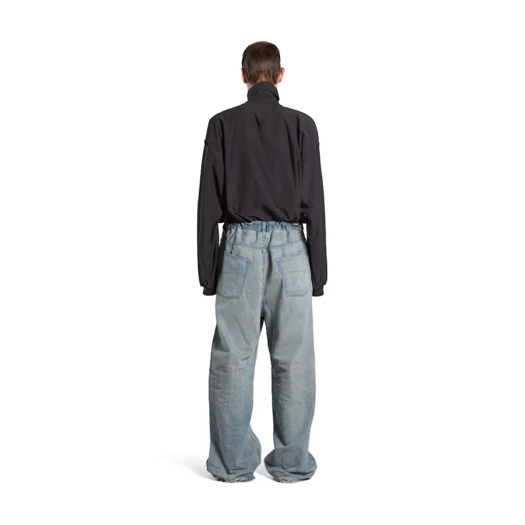 Oversized Baggy Pants in Light Blue