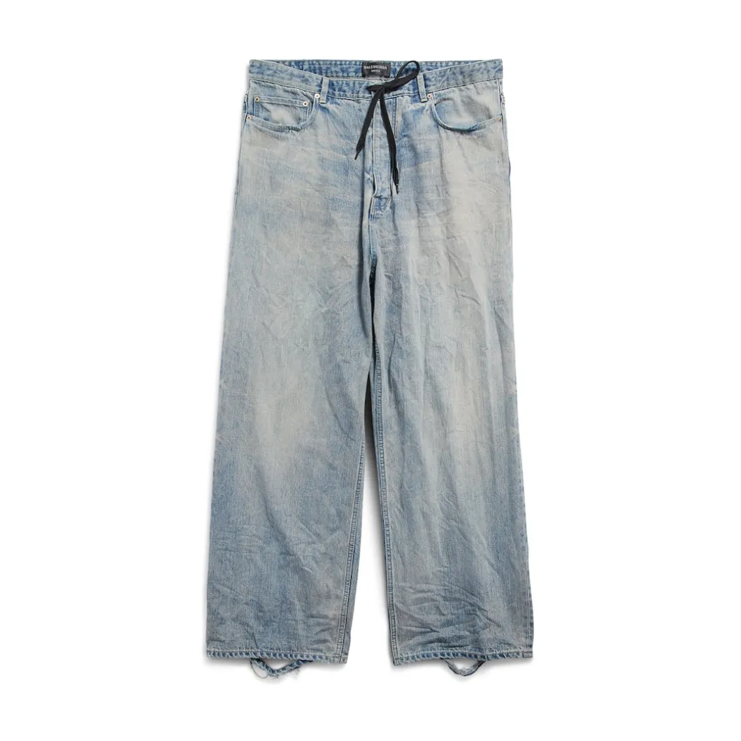 Oversized Baggy Pants in Light Blue