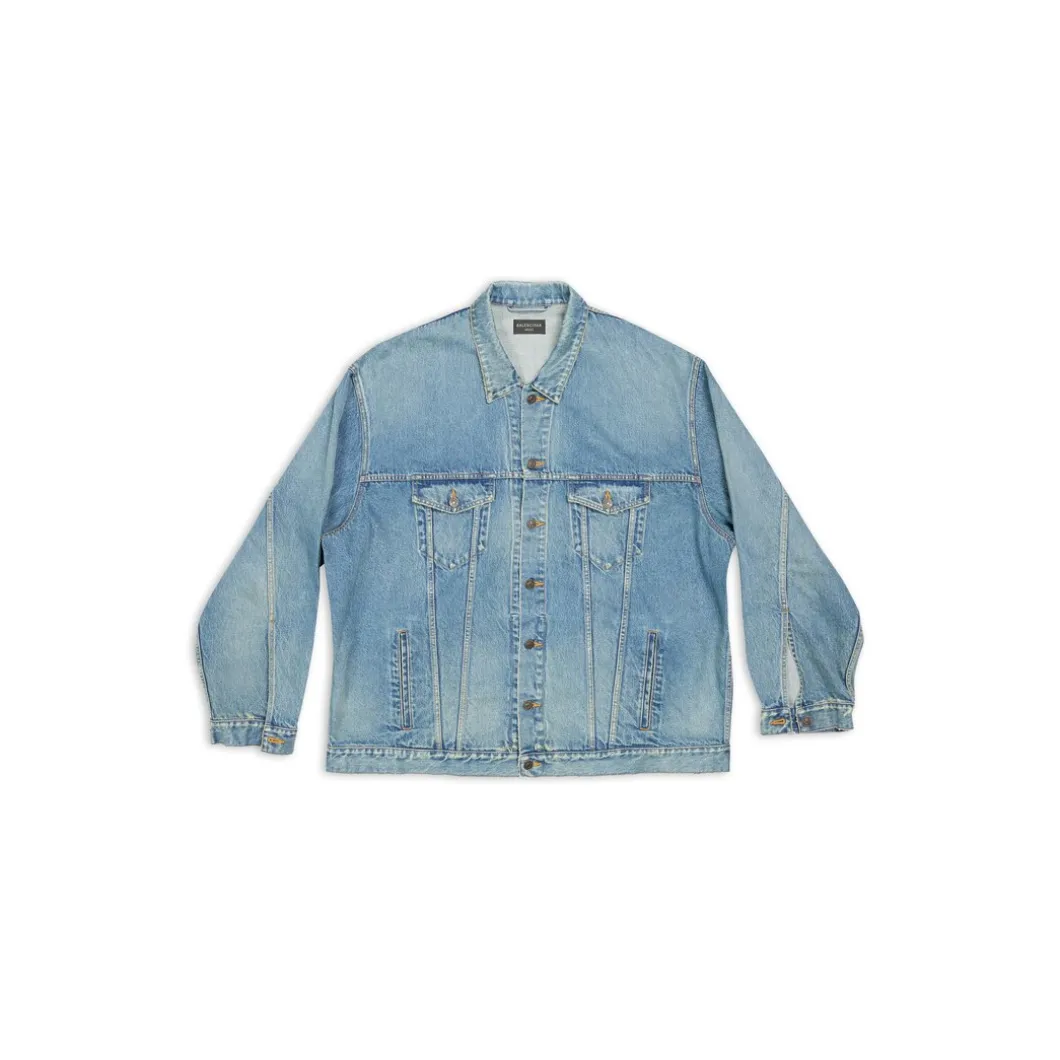 Oversized Jacket in Acid Blue