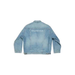 Oversized Jacket in Acid Blue