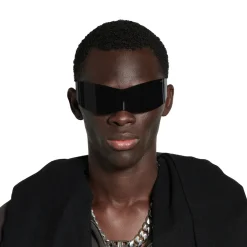 Panther Mask Sunglasses  in Black