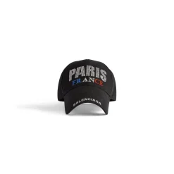 Paris Strass Cap in Black