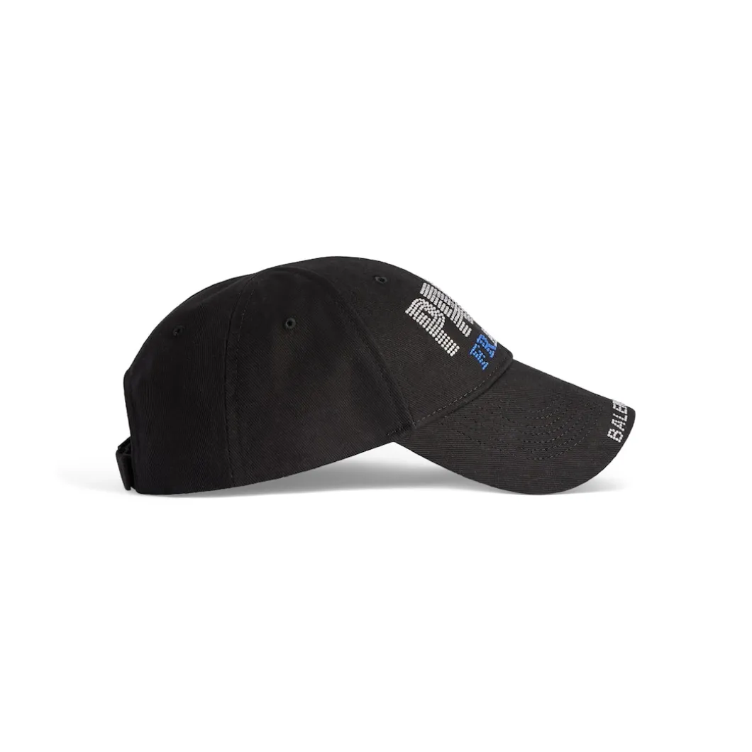 Paris Strass Cap in Black