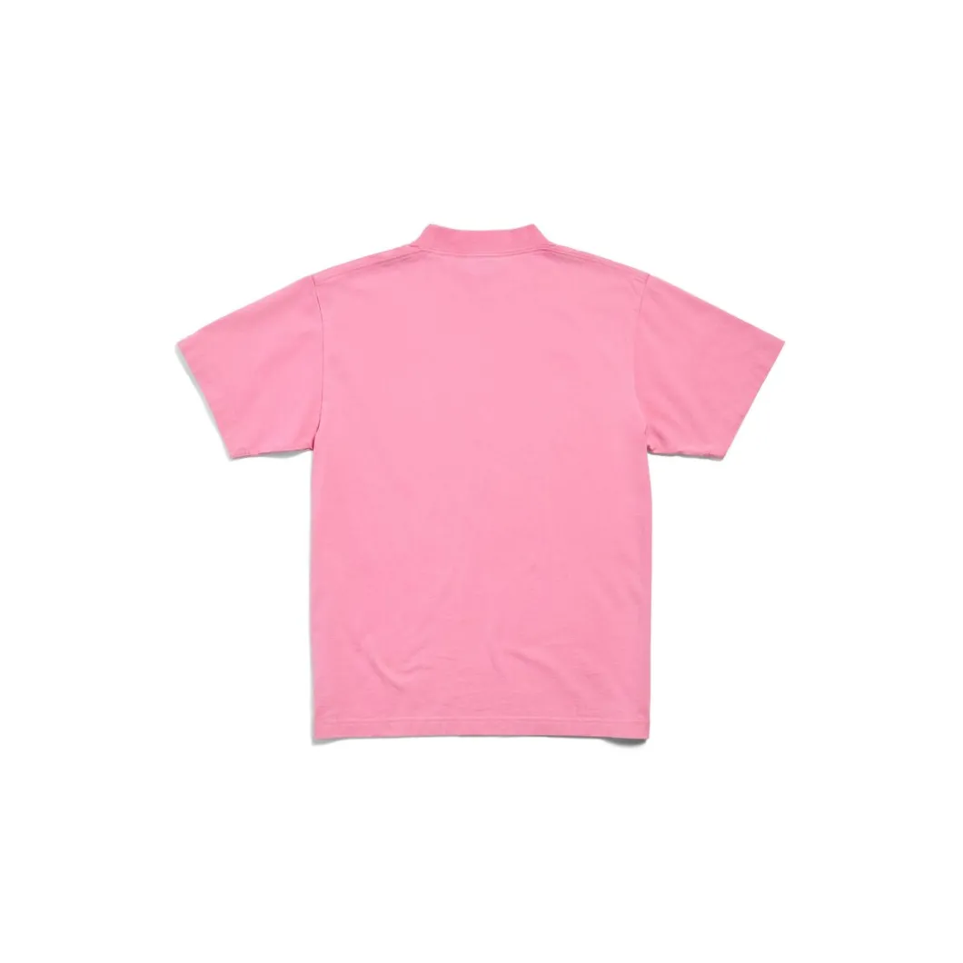 Paris Strass T-shirt Small Fit in Faded Pink