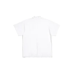 Pierced T-shirt Oversized in White