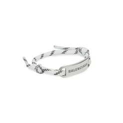 Plate Bracelet in White