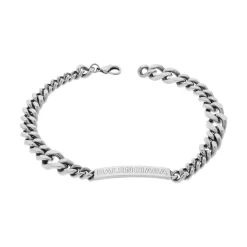 Plate Twist Necklace in Antique Silver