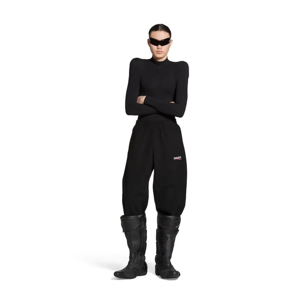 Political Campaign Baggy Sweatpants in Black