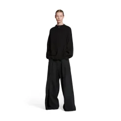 Political Campaign Hybrid Sweater in Black