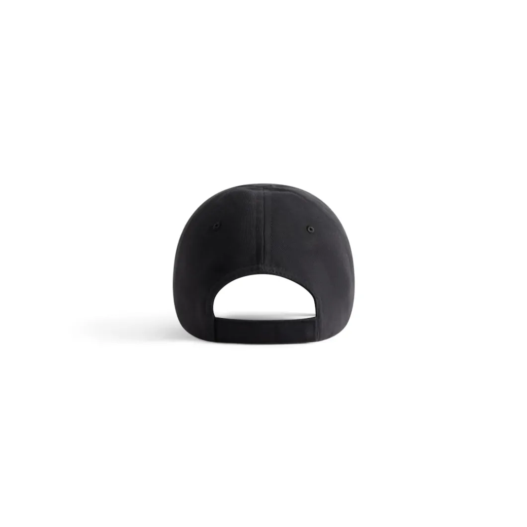 Political Stencil Cap in Black/white