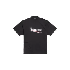Political Stencil T-shirt Medium Fit in Black/white