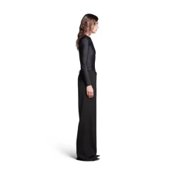 Regular Fit Tailored Pants in Black