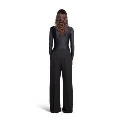 Regular Fit Tailored Pants in Black