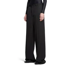 Regular Fit Tailored Pants in Black