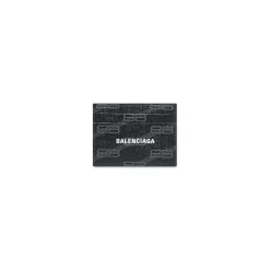 Signature Card Holder Bb Monogram Coated Canvas  in Black