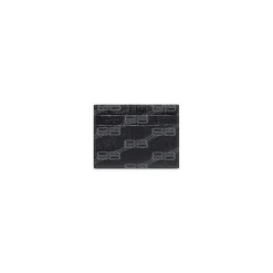Signature Card Holder Bb Monogram Coated Canvas  in Black