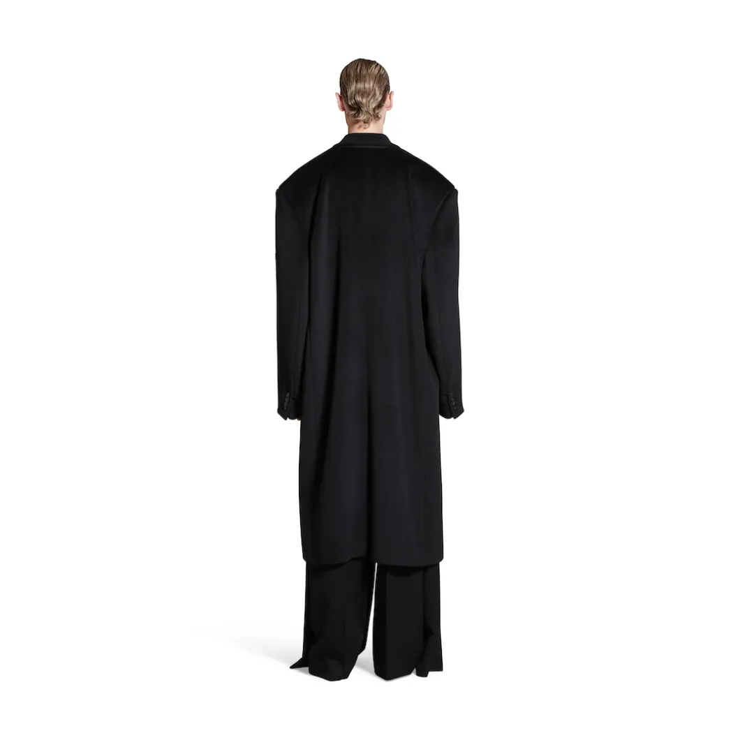 Skater Tailored Coat in Black