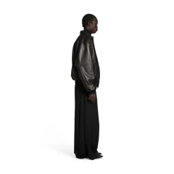 Sporty B Shearling Jacket in Black