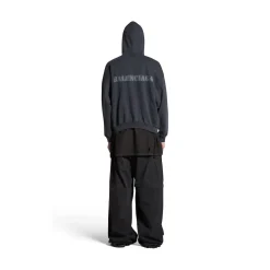Stencil Type Hoodie Medium Fit in Black