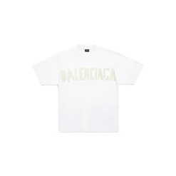 Tape Type T-shirt Medium Fit in White