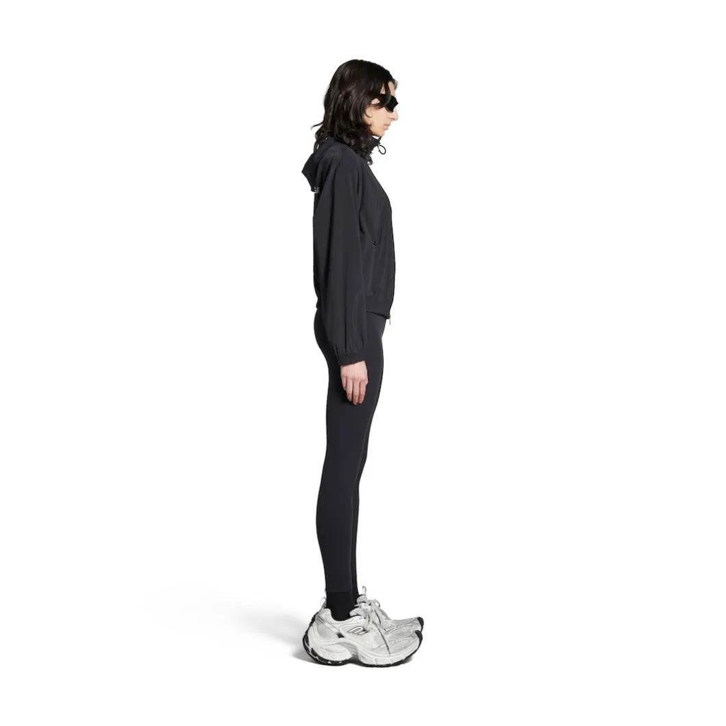 Women's Activewear Shrunk Windbreaker in Black