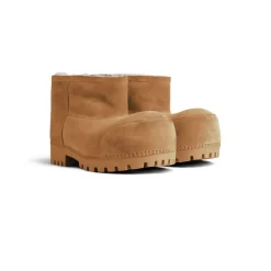Women's Alaska Fur Bootie in Brown