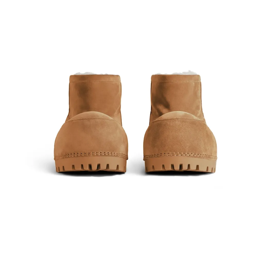 Women's Alaska Fur Bootie in Brown