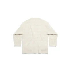 Women's Allover Furry Cardigan in Light Beige