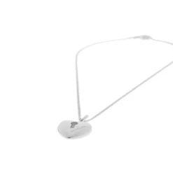 Women's Amour Heart Necklace  in Silver