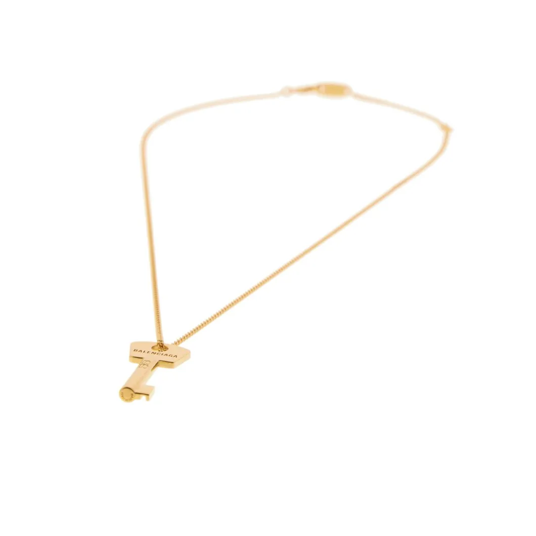 Women's Amour Key Necklace in Gold